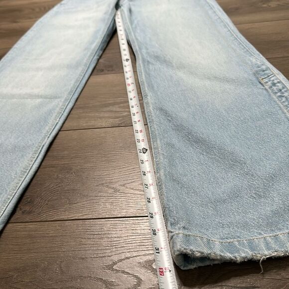 KanCan Winona Ultra High Rise 90’s Flare Boyfriend Snap Jeans Blue Size 27 - Picture 11 of 14